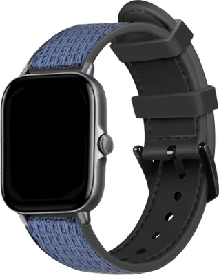 Produktbild von Strap-it Amazfit GTS 3 Nylon-Hybridarmband (Blau)