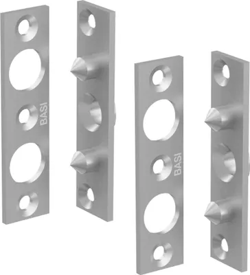 Produktbild von BASI - Bändersicherung - BSA 90 - mit 2 Zapfen - verzinkt - 90x22 mm - 2er SET - 9552-0001