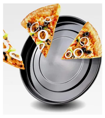 Produktbild von Rundes Pizzablech Antihaftbeschichtet (32 cm) für Minibacköfen und Öfen