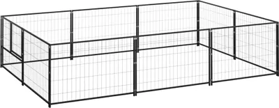 Produktbild von Hundezwinger Schwarz 6 m² Stahl , Sonstiges Hundezubehör Design 2024