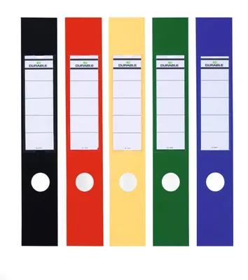 Produktbild von DURABLE Ordnerrückenschilder 60x390 mm 10 St., farbig sortiert