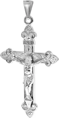 trendor 35788 Kreuz-Anhänger für Herren 925 Silber 40 mm 1