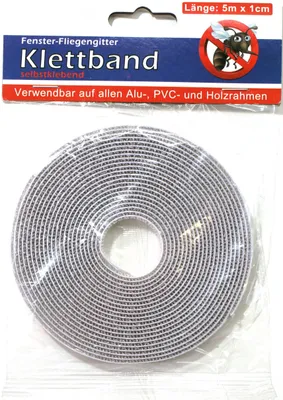 Produktbild von Klettband für Fenster Fliegengitter 5 Meter selbstklebend