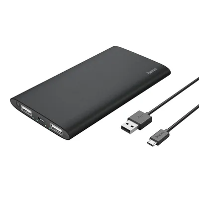 Produktbild von Hama Premium Alu, 8000 mAh, Lithium Polymer (LiPo), Anthrazit