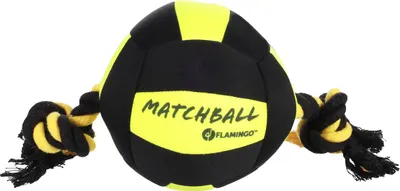 Obrázek produktu pro Hračka pro psy Flamingo Matchball Aqua s lanem černá/žlutá
