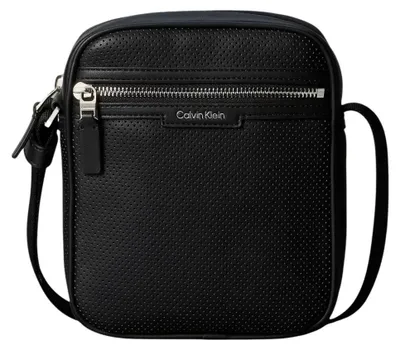Produktbild von Calvin Klein PERFORATED REPORTER Herren Umhängetasche Schwarz : Größe - UNICA Größe: UNICA