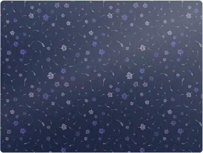 Produktbild von Nachtblumenmuster – Bodenschutzmatte – Stuhlunterlage 120x90 cm – Rutschfest – Hartbodenmatte