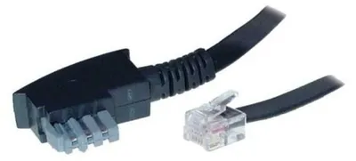 Produktbild von S/CONN maximum connectivity 70166, 6 m, TAE-N, RJ-12, Schwarz, Männlich, Männlich