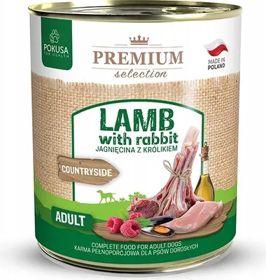 Image de POKUSA - Agneau et lapin - 800 g - Nourriture pour chiens