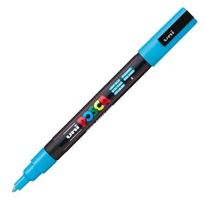Produktbild von Marker POSCA PC-3M Blau Hellblau (6 Stück)