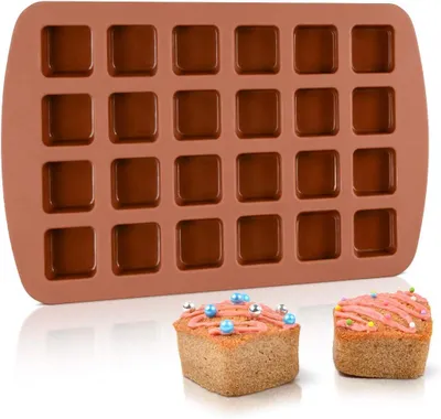 Silikon-Brownieform, 24 Mulden, 33,5 x 21,3 cm, -60 bis 230 °C