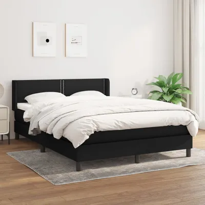 Immagine prodotto di Letto a molle con materasso nero 140x200 cm in tessuto