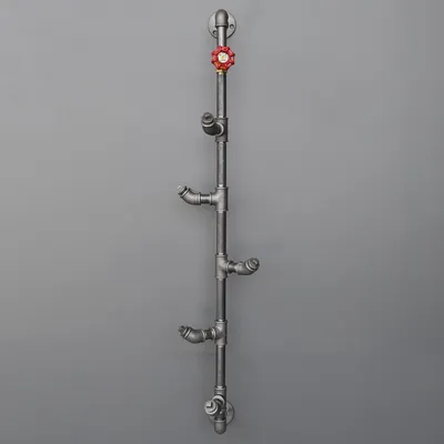 Produktbild von Skye Decor, Boruraf080, Rohrhaken, Schwarz, 100 % METALL, 15 x 100 x 15 cm