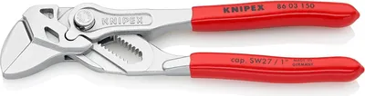 Produktbild von Knipex Zangenschlüssel Länge 150mm Spannweite 27mm mit Kunststoff-Überzug - 86 03 150 SB