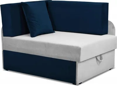 Produktbild von Family Meble Kindersofa Denis Duo Ecksofa mit Schlaffunktion Bettzeugbehälter 3 Schlaflängen Strapazierfähiges Material Schmutzabweisend (Trini 32/31)