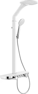 Immagine prodotto di Mexen Bolt set doccia esterno con soffione e miscelatore, bianco/cromo - 78108-20