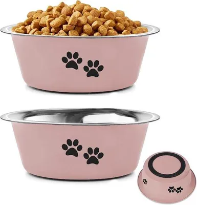 Image de Plaques d'identification en silicone pour chiens de petite et moyenne taille - rouges - taille M - diamètre 17 cm - lot de 2