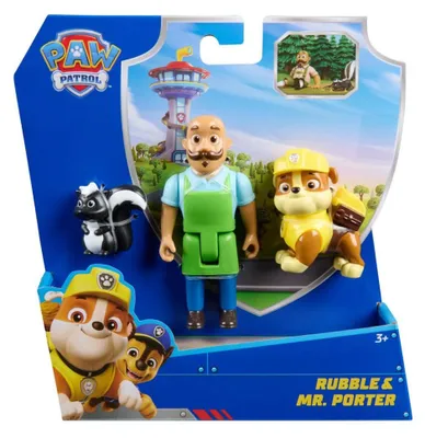 Produktbild von Paw Patrol – Set 3: Figuren von Rubble und Mr. Porter