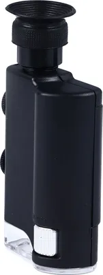 Obrázek produktu pro 200 až 240X Přenosný mikroskop se zoomem Mini kapesní optický mikroskop s LED světlem pro šperky Mince