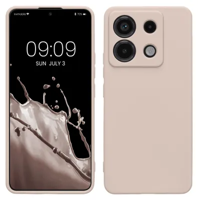 Produktbild von kwmobile Handyhülle für Xiaomi Redmi Note 13 Pro 5G / Poco X6 5G Hülle - TPU Case - Kabelloses Laden - Schutzhülle Cover in Coconut Swirl