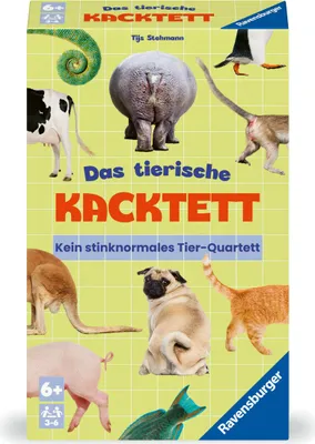 Produktbild von Ravensburger Mitbringspiel Kartenspiel Das tierische Kacktett 23050