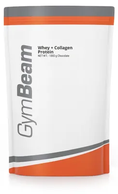 Produktbild von GymBeam - Whey + Kollagen Protein, 1000 g, Schokolade