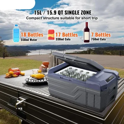 Zdjęcie produktu dla Koelbox – Mobilna lodówka kompresorowa – 15 litrów – Regulowana temperatura – Cicha i energooszczędna
