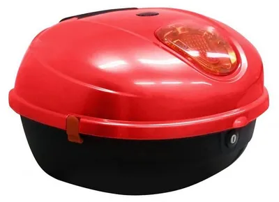 Obrázek produktu pro Zadní kufr k elektroskútru RACCEWAY® CENTURY, červený-lesklý