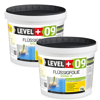 Obrázek produktu pro Tekutá fólie exteriér, interiér Hydroizolace balkonů Koupelna 14 kg flexibilní izolace Level+09