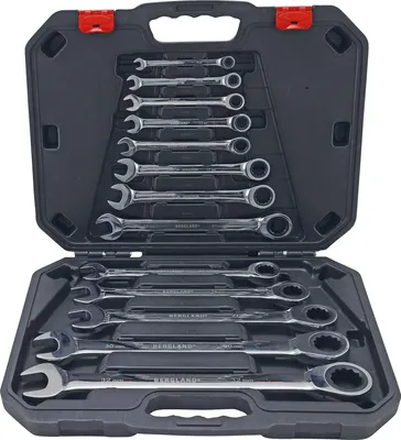 Produktbild von KRAFTMANN 30006 Maul-Ratschenring-Schlüssel-Satz, 8-32 mm, 13-tlg.