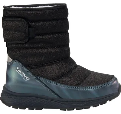 Produktbild von Viking Kinder Stiefel Equip Glitter Warm WP Pull-on Schwarz 34