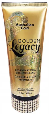 Produktbild von Australian Gold Golden Legacy Leg Endary DHA Bronzer – Intensiver Solarium-Bräuner für Körper, sofortiger Farbeffekt & langanhaltende Bräune, 177 ml