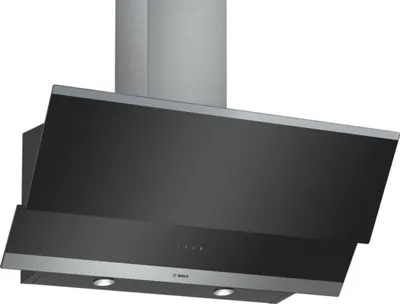 Produktbild von Bosch Dunstabzugshaube DWK095G60 - Edelstahl schwarz, Wandmontage, 90 cm