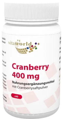Image de vitaworld Cranberry 400 mg gélules, 60 gélules