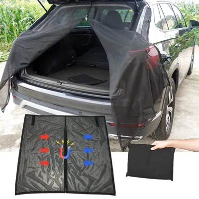 Produktbild von Markisenabdeckung für Heckklappe, 170 x 140 cm, Moskitonetz, Vorhang, für Dachaufbauten von Wohnwagen, Wohnmobilen, Transportern, Campingwagen