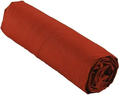 Image de Draps Housse - PROMO LINGE - LIA - Percale de Coton 78fils - 190x140cm - rouge