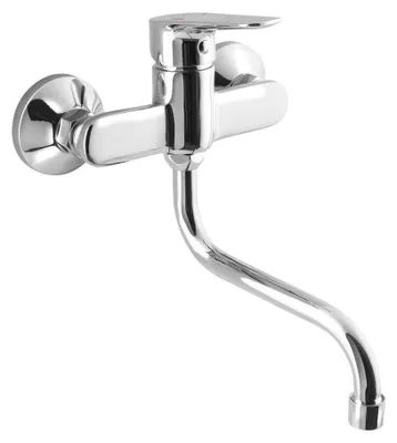 Produktbild von Aqualine LOTTA Wandarmatur, S-Auslauf, Chrom