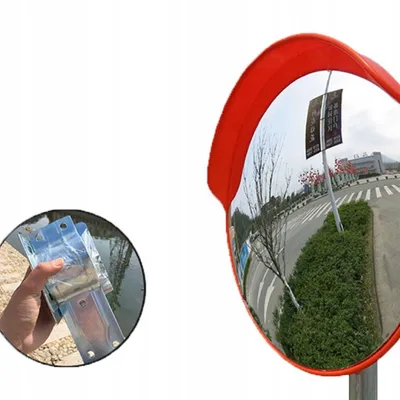 Zdjęcie produktu dla Lustro drogowe magazynowe uchwyt nietłukące sferyczne sklepowe 300mm