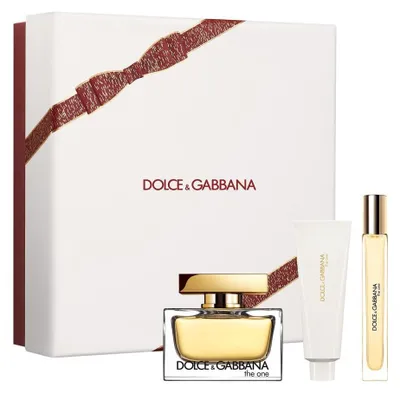 Productafbeelding van Dolce Gabbana The One eau de parfum 75 ml verstuiver + Aftershave 50 ml + Mini-verstuiver 10 ml