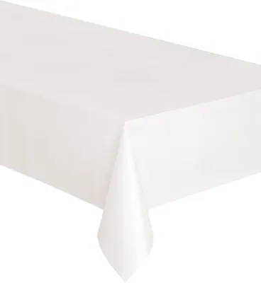 Image de Nappe de fête blanche 127x274cm - taille unique