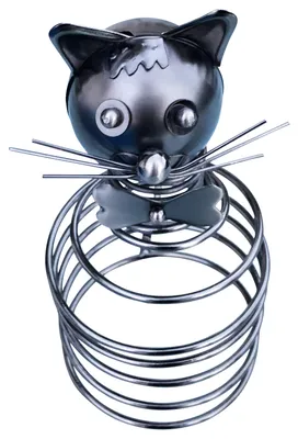 Produktbild von Katze Flaschenhalter Metall Weinflaschenhalter Figuren Design Deko