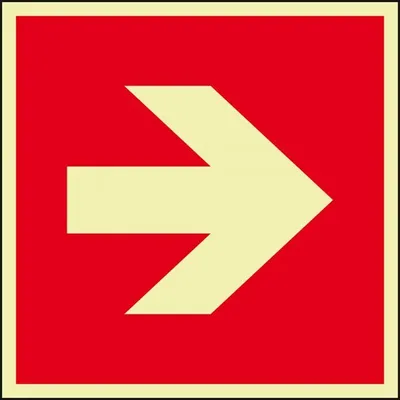 Produktbild von Schild I PERMALIGHT power langnachleuchtend Brandschutzschild Richtungsangabe...