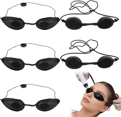 Infrarot-Schutzbrille, 5 Stück, verstellbar, für Solarium und Kosmetik