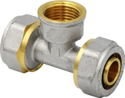 Produktbild von Klemmring Schraubfitting T-Stück 20x2 mm 1/2 Zoll Innengewinde