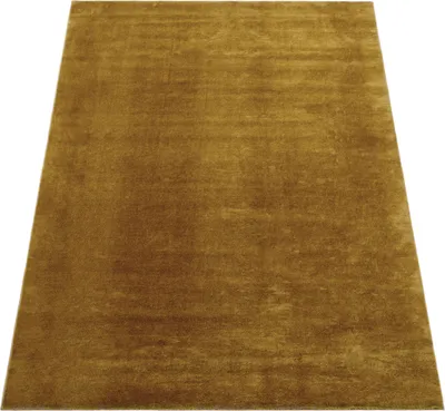 Immagine prodotto di Tappeto lavabile per soggiorno A pelo corto Tinta unita Stile moderno Giallo tenue Giallo senape Dimensioni 200x280 cm