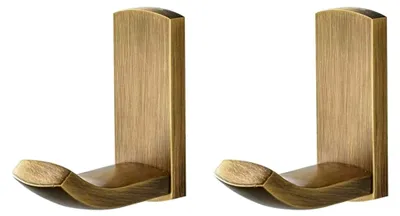 Produktbild von Wandhaken Antik Messing - 2 Haken für Badezimmer und Küche
