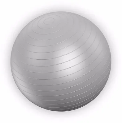Imagen del producto de Pelota de gimnasia de 55 cm, color plateado, para yoga y pilates