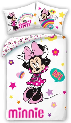 Zdjęcie produktu dla HALANTEX Pościel w zestawie Minnie Smile Cotton, 140/200, 70/90 cm