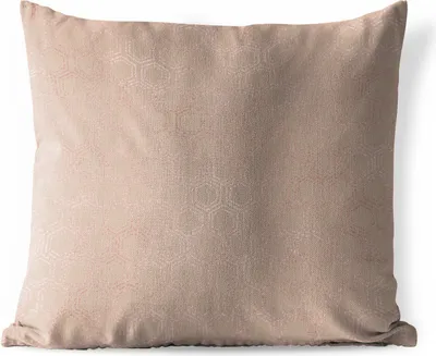 Produktbild von MuchoWow® Outdoor Kissen - Rosa - Muster - Sechseck - 60x60 cm - Wetterfest - Lounge Kissen - Dekoration - Schlaf Kissen