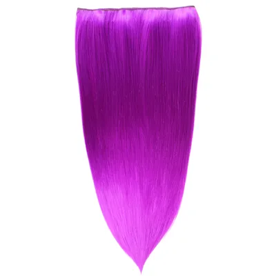 Obrázek produktu pro hair2heart clip in prodloužení syntetické vlasy rovné - příčesek 130g fialový